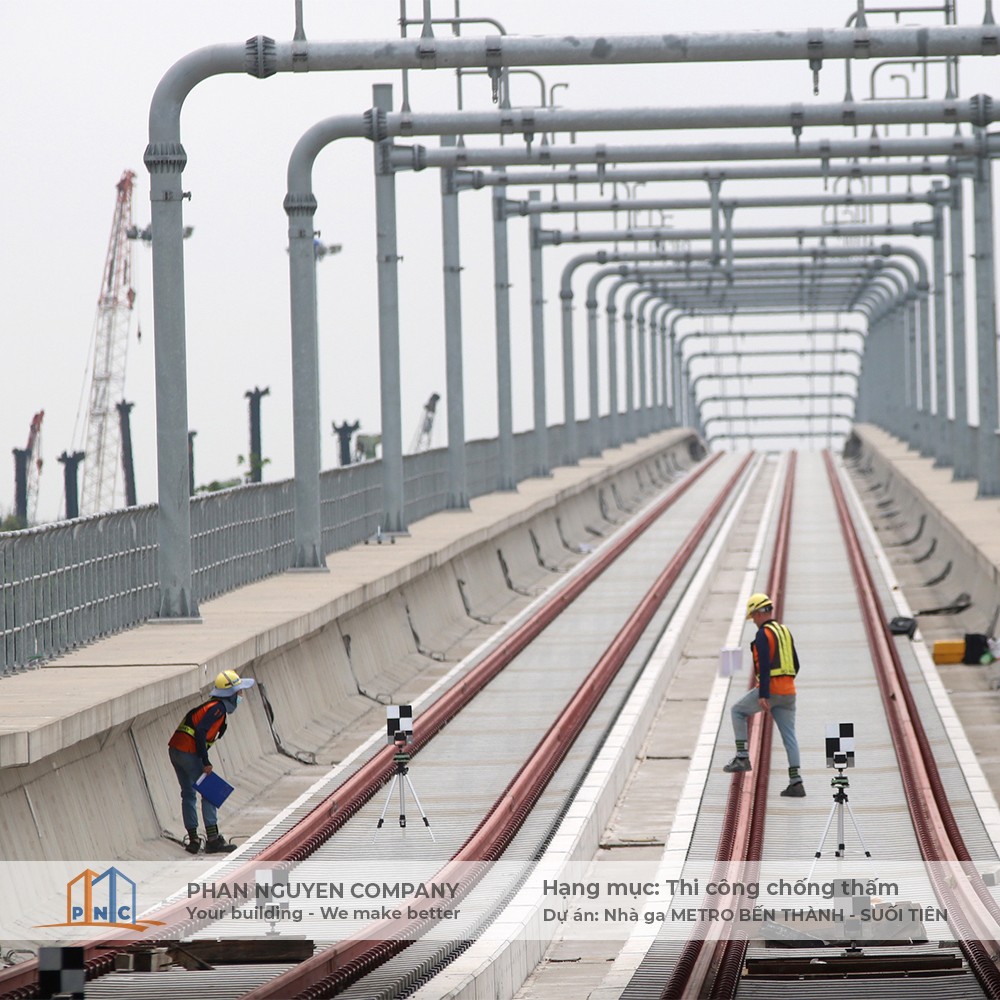 dự án thi công chống thấm - Nhà Ga METRO Bến Thành Suối Tiên - PNC