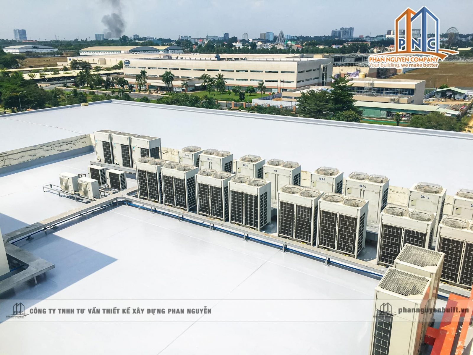 dự án thi công chống thấm topcoat mặt sàn FPT Software - quận 9