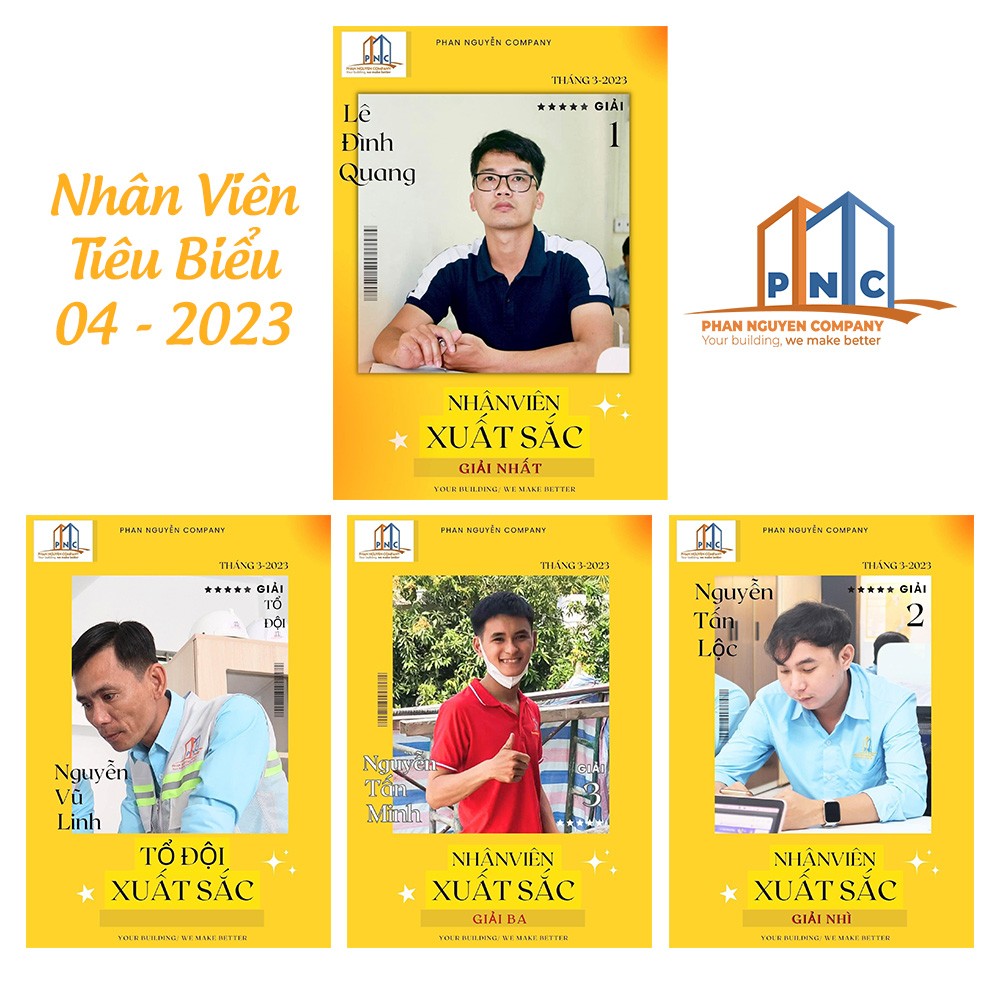 nhân viên tiêu biểu tháng 03-2023 PNC
