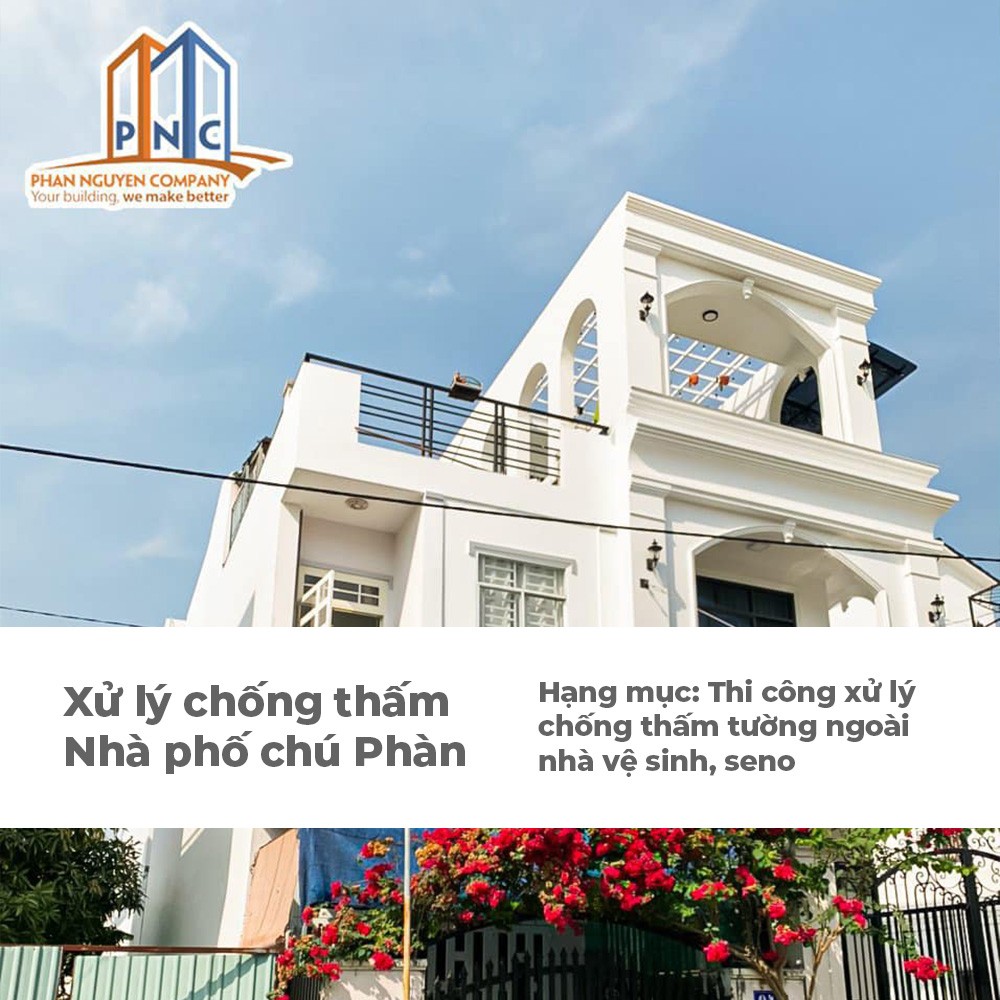 thi công xử lý chống nhà phố chú Phàn - Cần Thơ - PNC