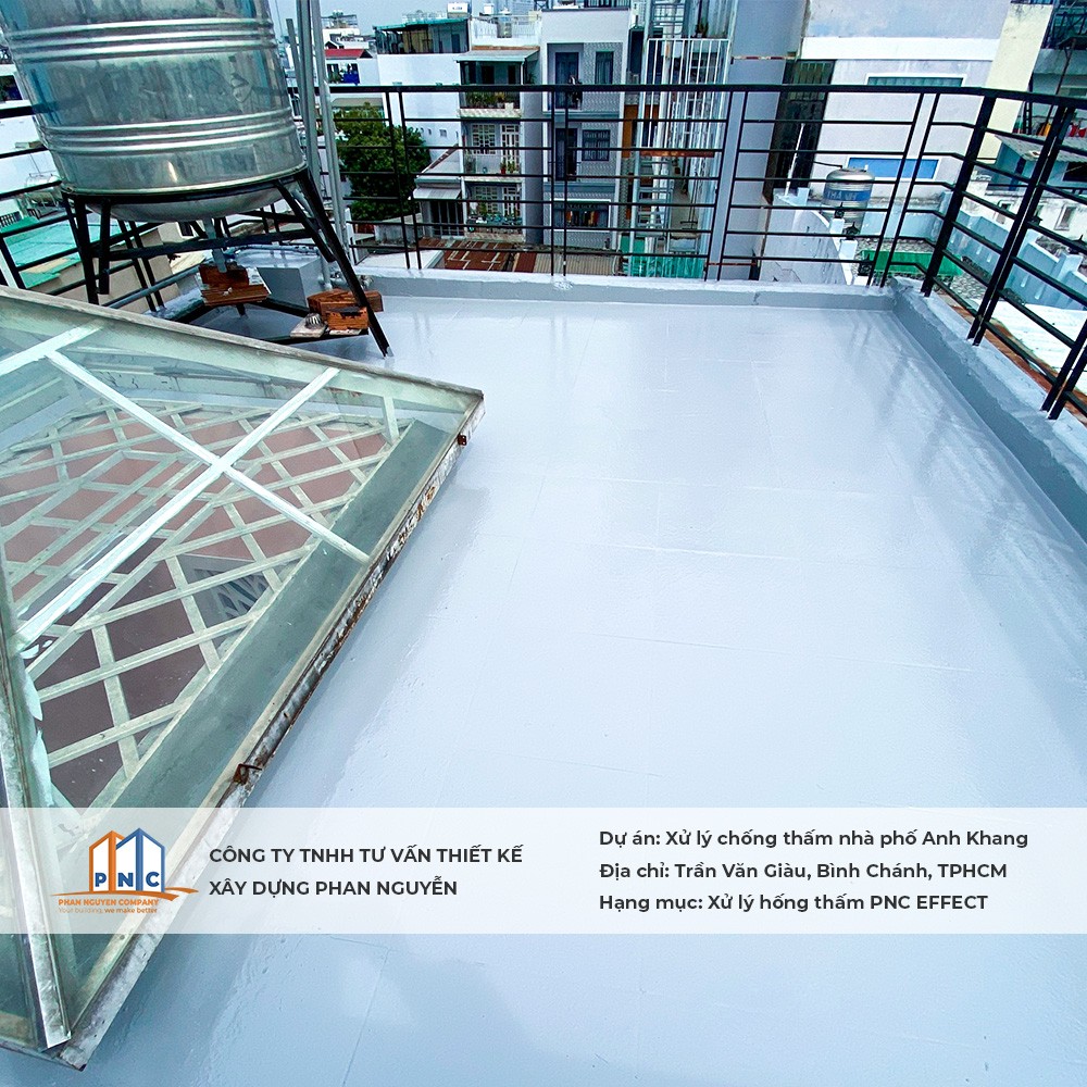 xử lý chống thấm sàn mái lộ thiên nhà phố công ty đăng huy -q4